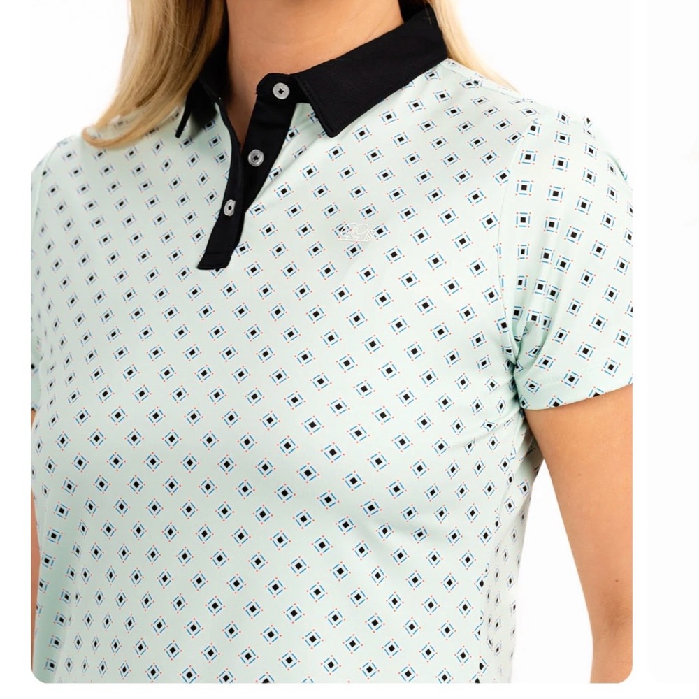 Good Good ladies golf shirt Diamondback polo NWT Large 10/12 UPF 50+